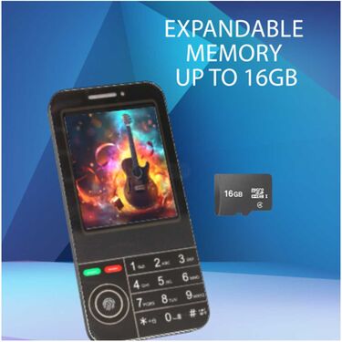 Big Screen Super Big Battery Designer Dual Sim Mobile + FREE Wireless Bluetooth Earpod with Charging Case and Inbuilt Powerbank (K999M10)
