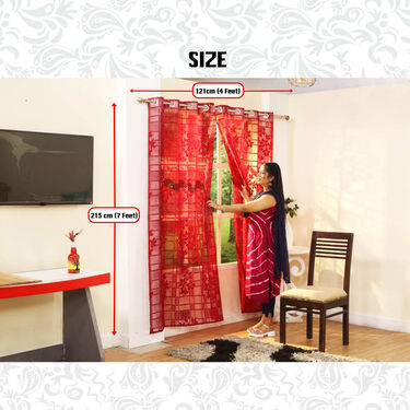 Pack of 2 Fancy Curtains- Pick any 1 (CU4)