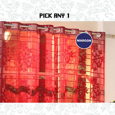 Pack of 2 Fancy Curtains- Pick any 1 (CU4)