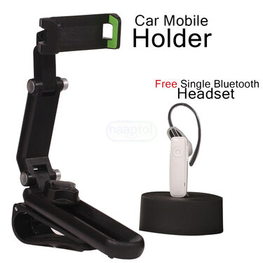 Car Mobile Holder with Free Single Bluetooth Headset (CMH)
