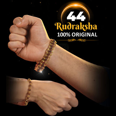 Golden Rudraksh Bracelet + Free Ladies Rudraksha Bracelet with Certificate(MLRB1)