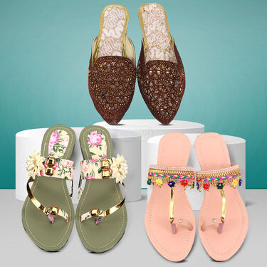 Pack of 3 Ladies Sandals (LS8)