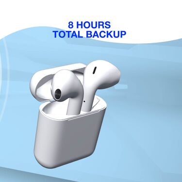 Wireless Bluetooth Earpods With Charging Case + Free Pocket Powerbank + Golden watch + Wired Earphone (TWS54)