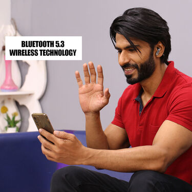 Transparent Wireless Bluetooth Earpods with Inbuilt Screen And Lights (TWS26)