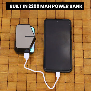 Wireless Bluetooth Earpods with Inbuilt Powerbank And Lights (TWS8)