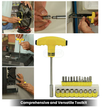 21 Pcs Screwdriver Tool Set with Emergency Light (L32)