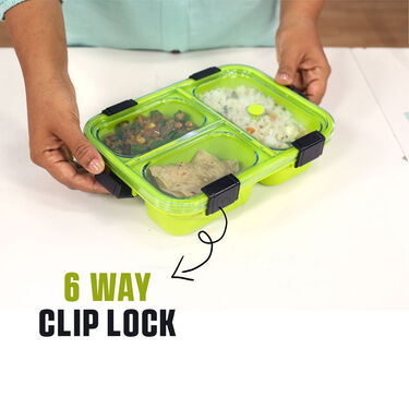 3 Compartment Lunch Box - Buy 1 Get 1 Free (3CLB1)