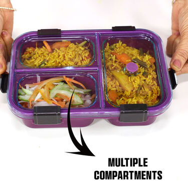 3 Compartment Lunch Box - Buy 1 Get 1 Free (3CLB1)