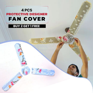 4 Pcs Protective French lace Fan Cover Set Buy 2 Get 1 Free (B2G1FC2)