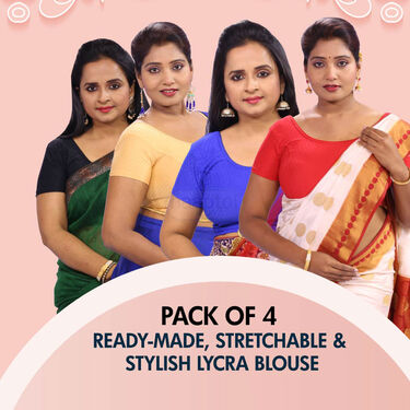 Pack of 4 Lycra Blouse (4LB1)