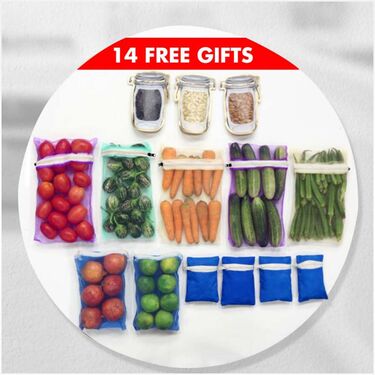 7 Pcs Diamond Fridge Cover Set with 14 Free Gifts