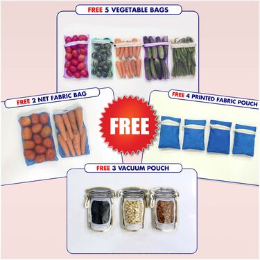 7 Pcs Diamond Fridge Cover Set with 14 Free Gifts