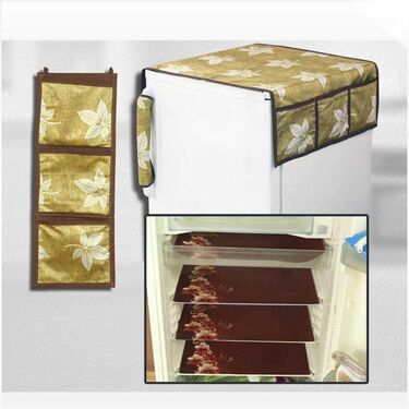 7 Pcs Leaves Fridge Cover Set with 14 Free Gifts