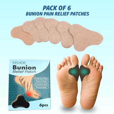 Pack of 6 Bunion Pain Relief Patches (BP01)