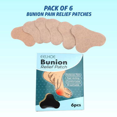 Pack of 6 Bunion Pain Relief Patches (BP01)