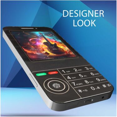 Big Screen Super Big Battery Designer Dual Sim Mobile + FREE Wireless Bluetooth Earpod with Charging Case and Inbuilt Powerbank (K999M10)