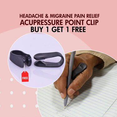 Headache & Migraine Pain Relief Acupressure Clip Point - Buy 1 Get 1 Free (HE15)