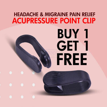 Headache & Migraine Pain Relief Acupressure Clip Point - Buy 1 Get 1 Free (HE15)