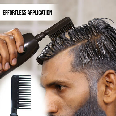 Looks21 Hair Colour Shampoo with Brush & Free Serum For Men