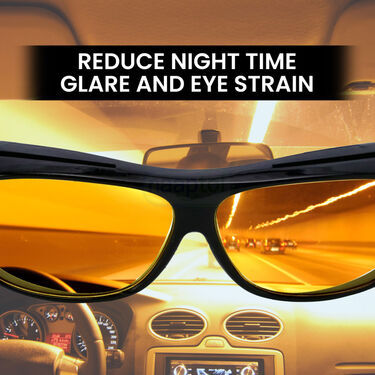 Day & Night Vision Wrap Around Goggles With Colorful Tyre Reflectors (NVTR)