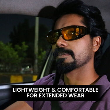 Day & Night Vision Wrap Around Goggles With Colorful Tyre Reflectors (NVTR)