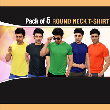 Pack of 5 Round Neck T-shirts (5RT1)