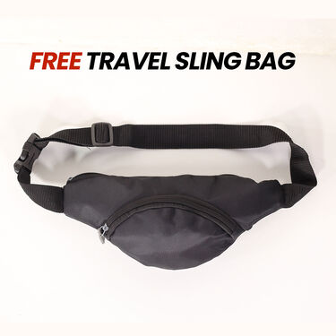 Pack of 5 Round Neck T-shirts with Travel Sling Bag Free (5RTB-1)