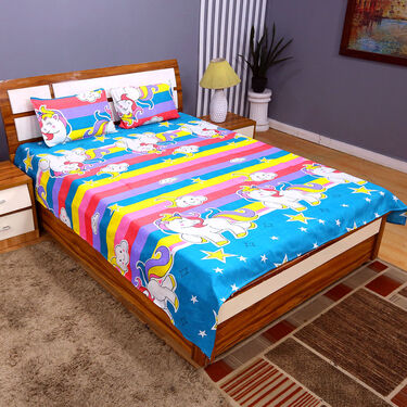 Pack of 8 Happy Home Collection Double Bedsheets Set (8BS47)