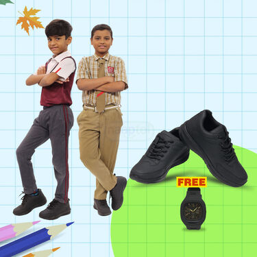 School Shoes with Free Sports Watch (SSC3)