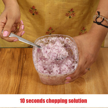 10 Sec Onion & Veg Push Chopper + Onion & Vegetable Chopper + Peeler (PC8)