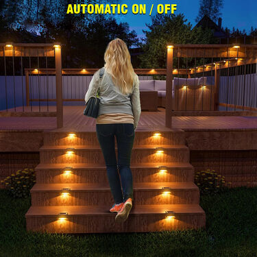 Waterproof Solar Deck Lights ( Pack of 4 ) (D18)