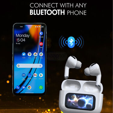 Wireless Bluetooth earpods with inbuilt Touch screen (TWS44)